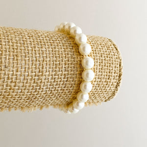AMELIA cream pearl stretch bracelet - 