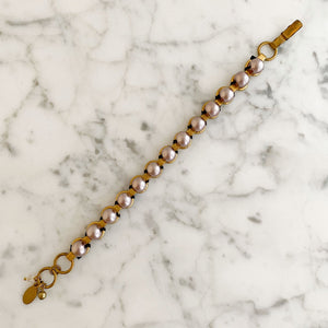 JACKSON BRACELET brass & vintage beads (more colours available) - 