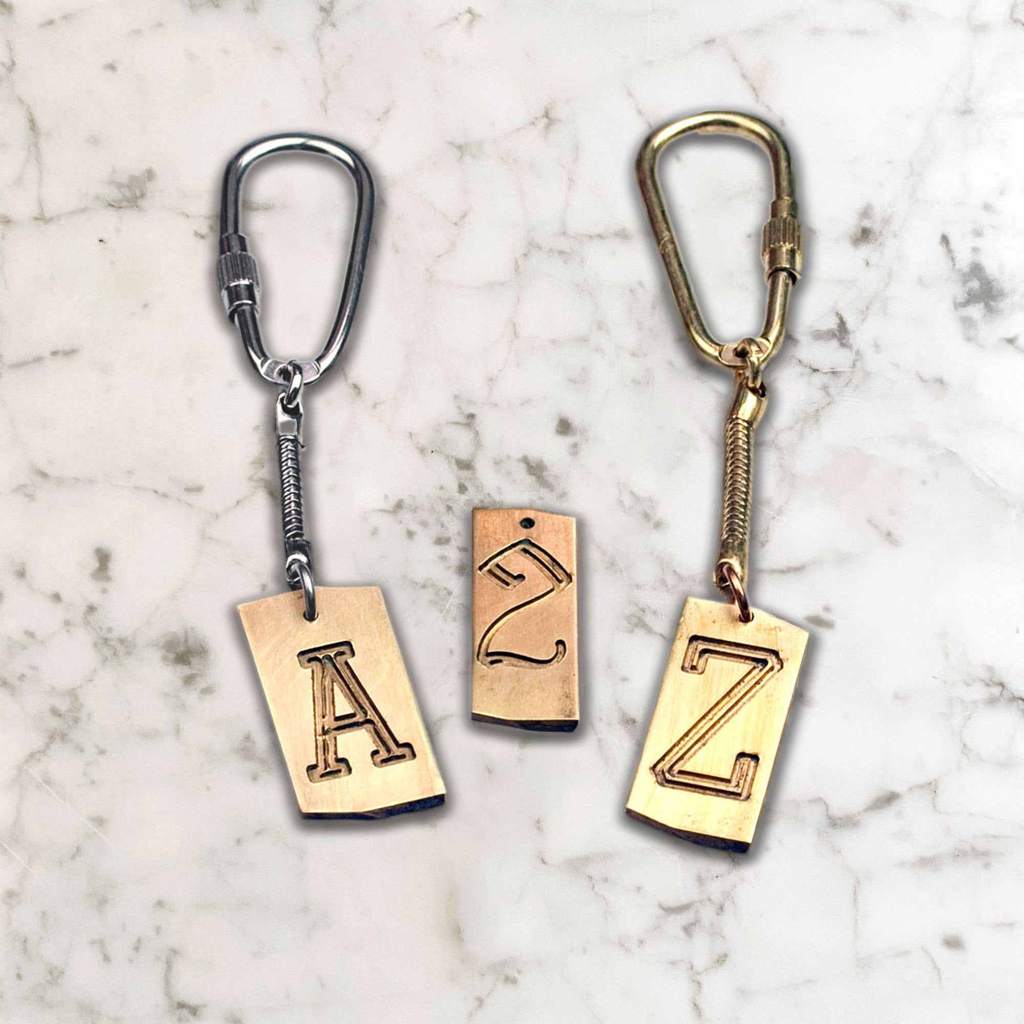 KALINDA personalized brass keychain-GREEN BIJOU KALINDA personalized brass keychain-GREEN BIJOU