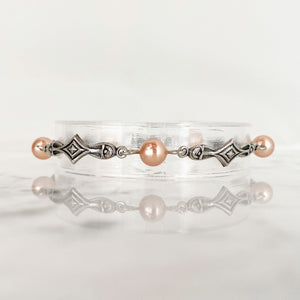 LUISA Art Deco and Swarovski pearl bracelet - 