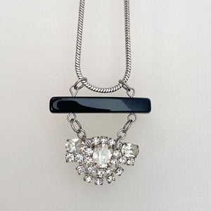 MAXWELL silver crystal necklace - 
