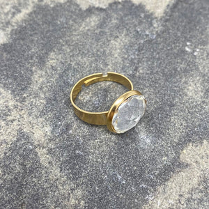 ONEIDA crystal ring - 