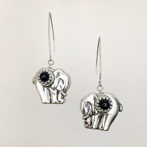 ROSIE vintage lightweight elephant earrings - 