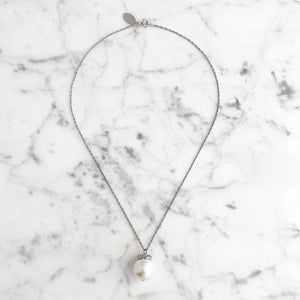 ABBOTT statement pearl pendant necklace-GREEN BIJOU