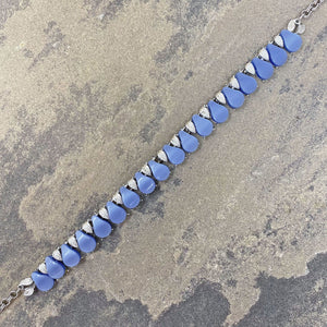 ALLESANDRO vintage silver and blue necklace - 