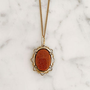 EMMA vintage sparkle pendant necklace - 
