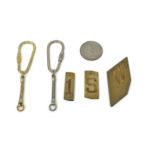 KALINDA personalized brass keychain - 