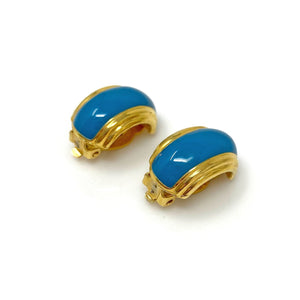 LYDIA vintage huggies clip earrings - 