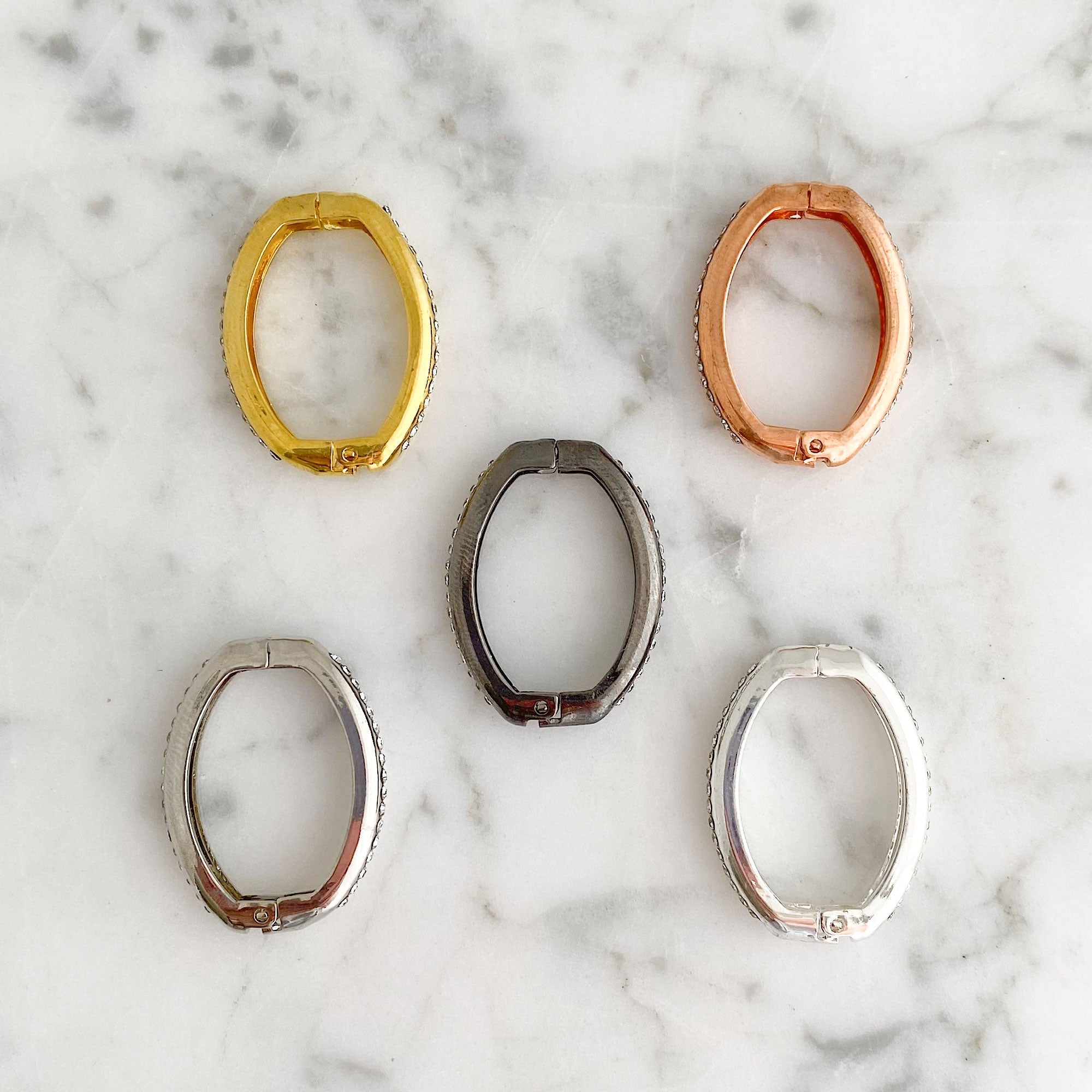 NELLA hinged clip necklace shorteners-GREEN BIJOU NELLA hinged clip necklace shorteners-GREEN BIJOU