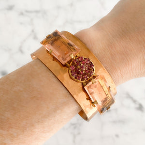 SHANNON vintage copper cuff bracelet - 