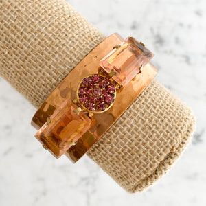 SHANNON vintage copper cuff bracelet - 
