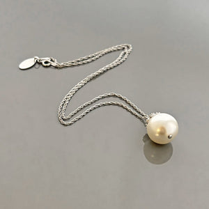 ABBOTT statement pearl pendant necklace - 