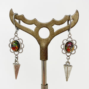 ALINA fire opal dangle earrings - 