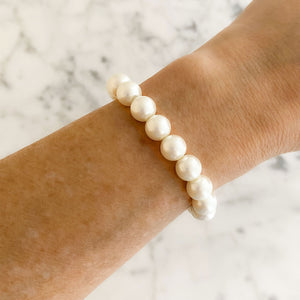 AMELIA cream pearl stretch bracelet - 