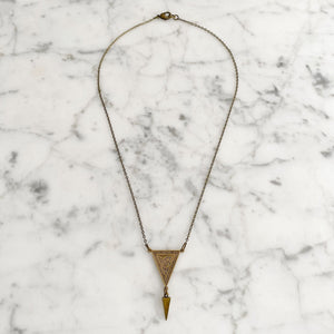 ARCHIE Art Deco style pendant necklace - 