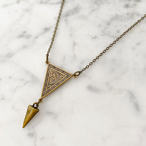 ARCHIE Art Deco style pendant necklace - 