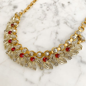 ASTRID vintage crystal necklace - 