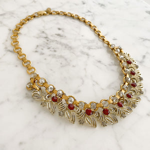 ASTRID vintage crystal necklace - 