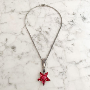 ATLAS Art Deco pink star pendant necklace - 