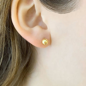 BAMBI 14kt gold ball studs - 