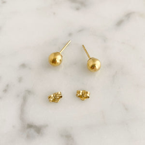 BAMBI 14kt gold ball studs - 