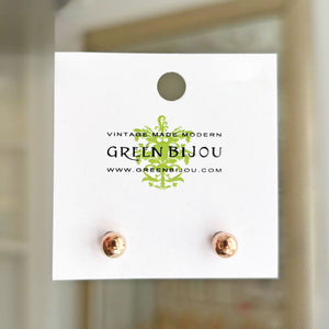 BAMBI rose gold ball studs - 