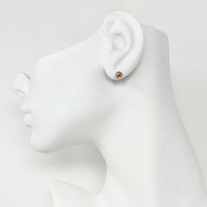 BAMBI rose gold ball studs - 