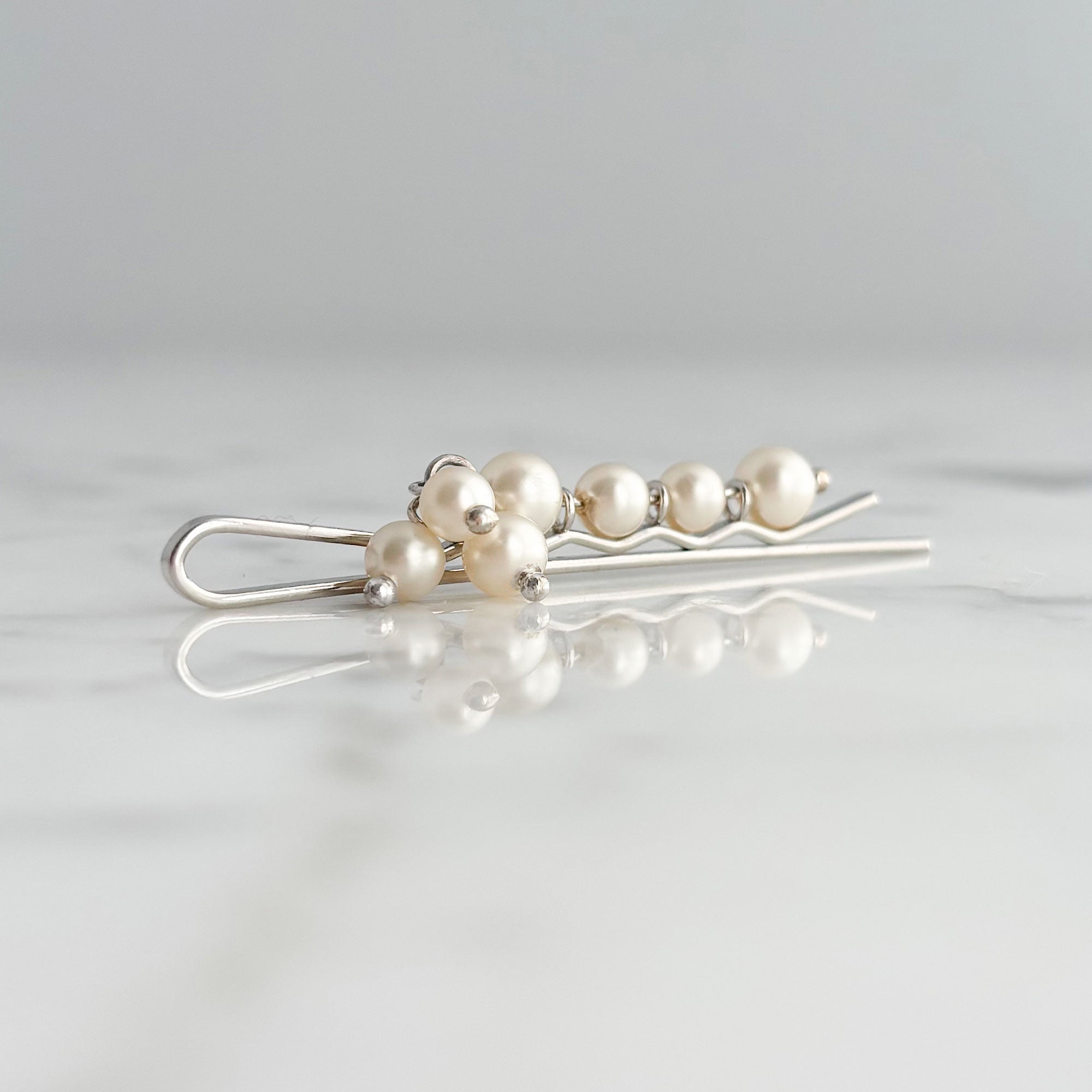 BOBBI vintage pearl and rhodium bobby pin