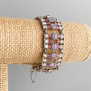 BOGOFF vintage colourful rhinestone bracelet - 