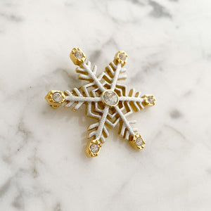 BUTLER vintage snowflake brooch - 
