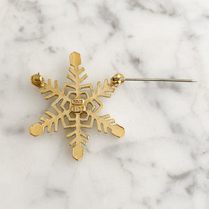 BUTLER vintage snowflake brooch - 