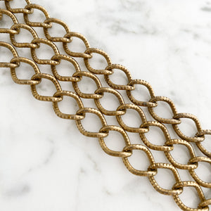 CAGNEY brass multi chain bracelet - 