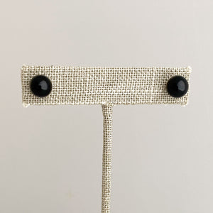 CARLOTTA onyx ball studs - 