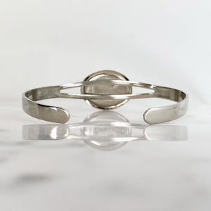CHESTER silver and jasper cuff bracelet - 