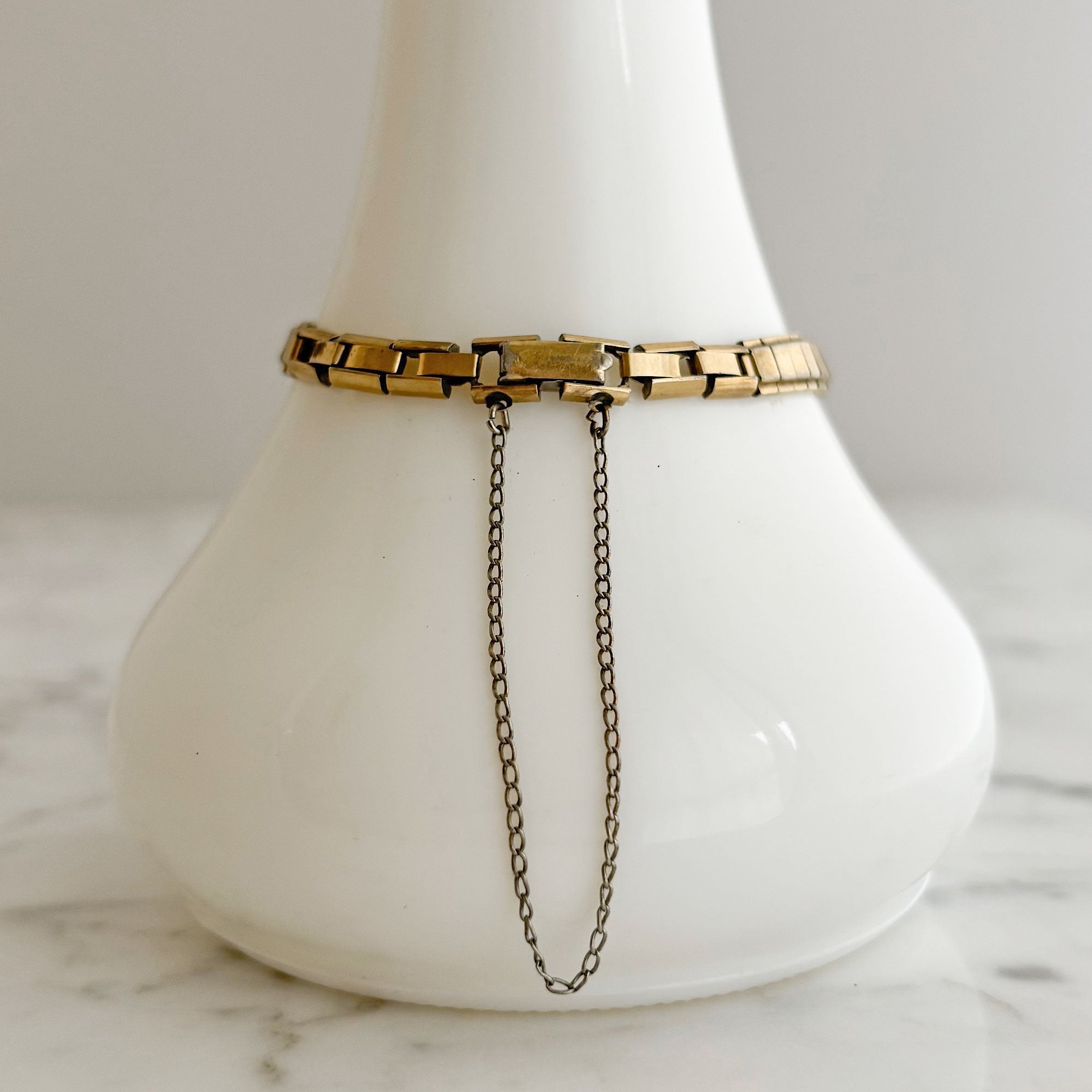 アクセサリー Coro flower bracelet 1950s gold yellowRS COLT-vintage-Coro-gold-flower-