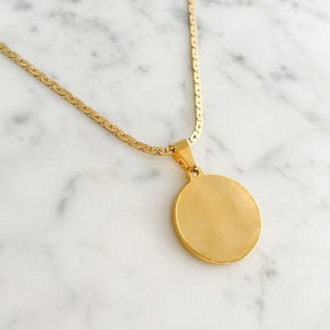 CULLMAN gold Roman coin short pendant necklace - 