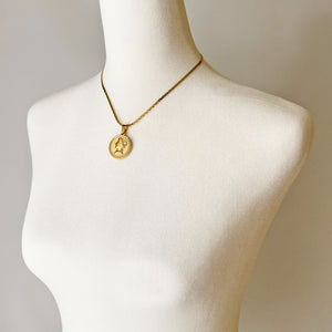 CULLMAN gold Roman coin short pendant necklace - 