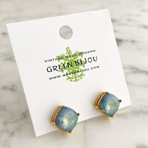 CYNTHIA blue opalite stud earrings - 