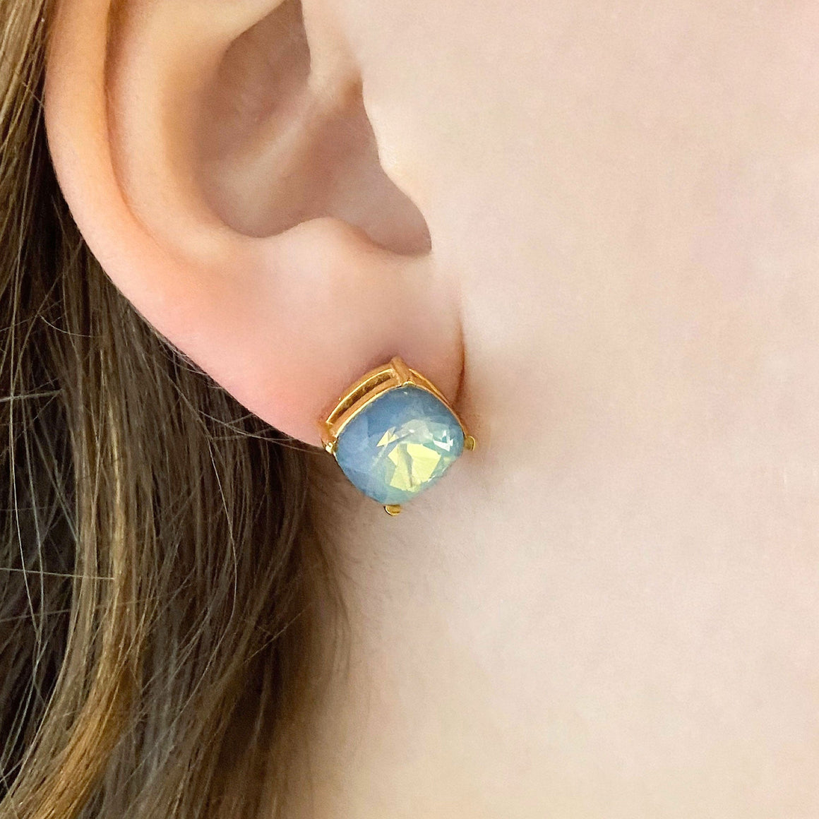 CYNTHIA blue opalite stud earrings