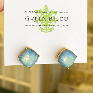 CYNTHIA blue opalite stud earrings - 