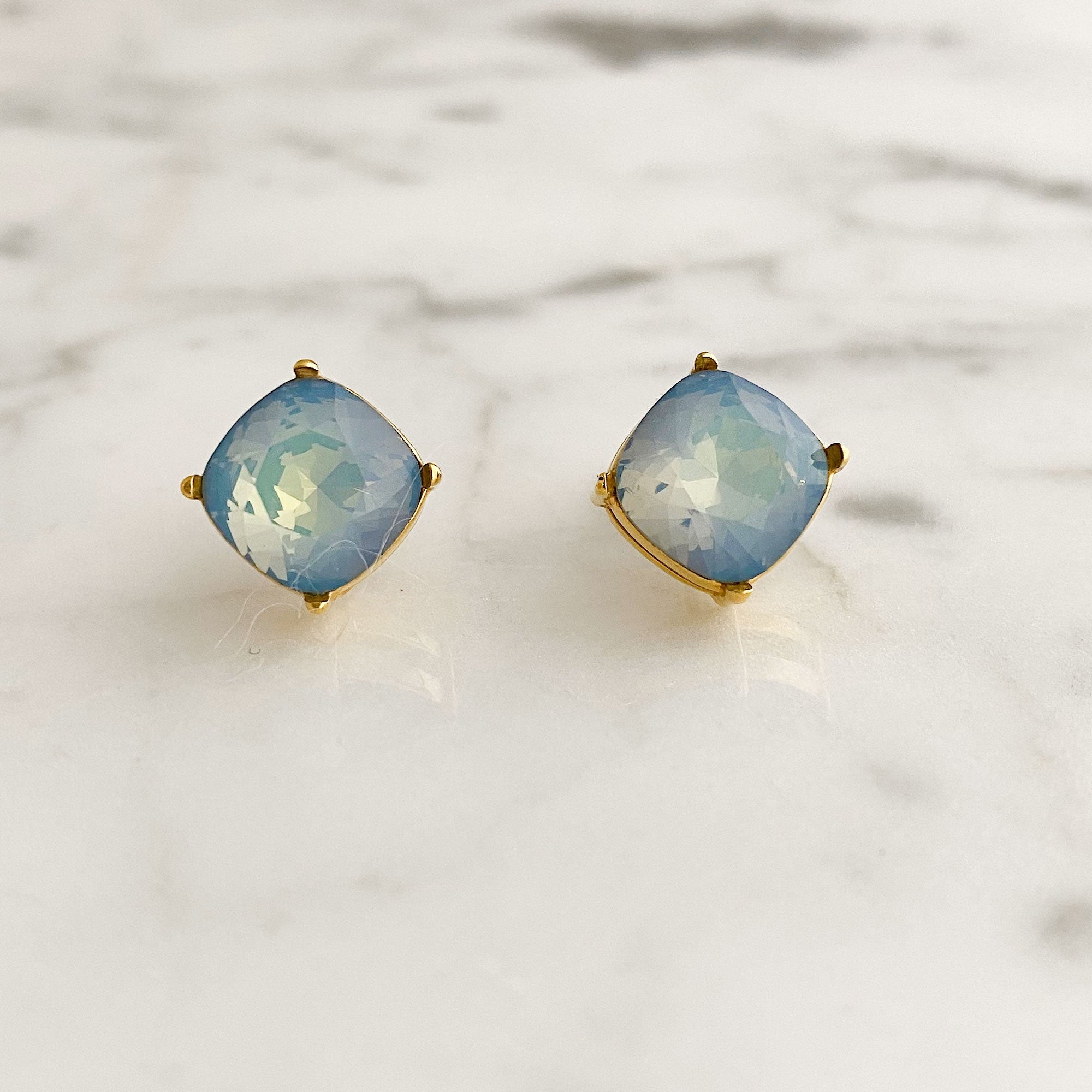 CYNTHIA blue opalite stud earrings