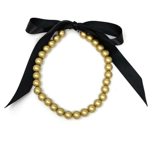 DARCY gold pearl necklace (more colours available) - 