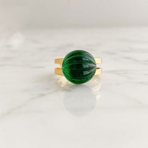 DARYLE emerald cocktail ring - 