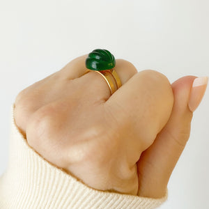 DARYLE emerald cocktail ring - 