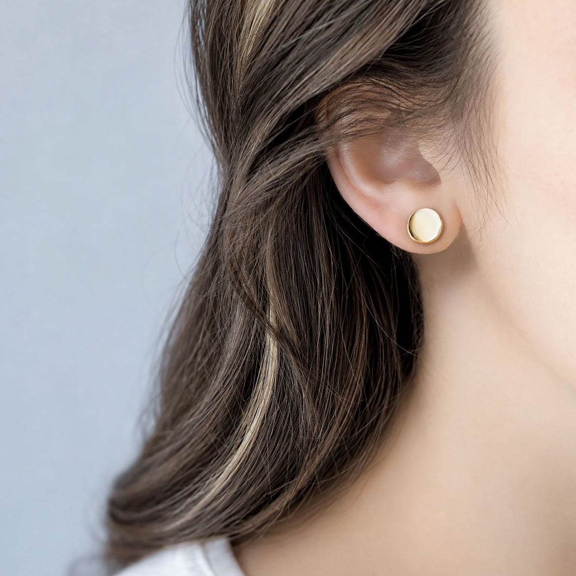 ELIZA 14kt gold plated jacket studs-GREEN BIJOU