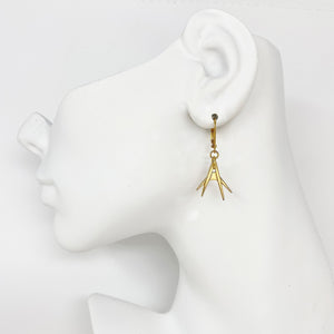 ELLSBETH Art Deco gold earrings - 