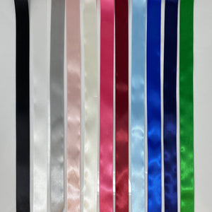 ELORA black pearl ribbon tie necklace (more colours available) - 