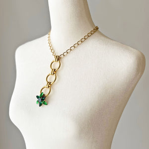 ELWOOD 2 in 1 gold chain necklace with removable flower - 