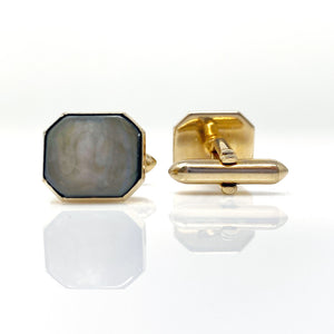 EMERSON vintage Swank shell cuff links - 