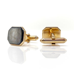 EMERSON vintage Swank shell cuff links - 